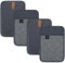BONTHEE Topflappen Set Baumwolle Groß Anti-rutsch Topflappen zum Kochen Backen Küchenzubehör - Anthrazitgrau - 4er Set