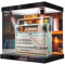HCAEIOFJ Vetrina in acrilico trasparente per icone Lego 10334, applicabile per radio retrò 3 in 1, regalo (solo vetrina) (parte inferiore nera + luce superiore)