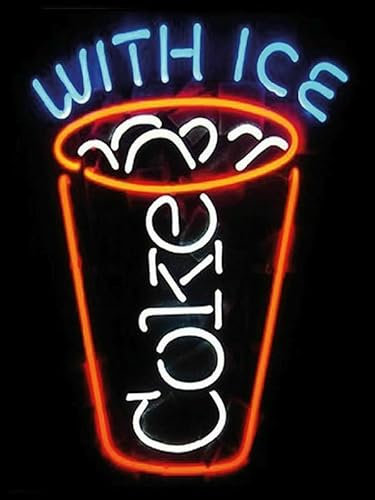 mrdeco Holzschild 30x40cm Getränke Coke with ice Holz Schild