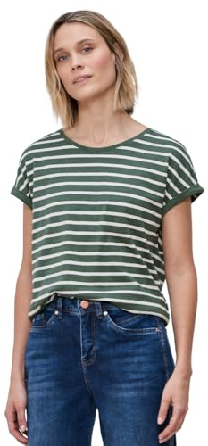 Street One Dropped Shoulder Shirt mit Streifen Bound Green 40