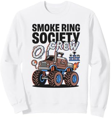 Smoke Ring Society Crew Traktor Ziehen Schlamm Moor Enthusiast Sweatshirt