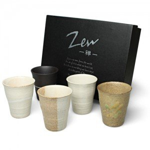 Zen japonais cup set de 5 bols à 0,15 l
