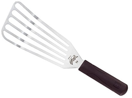 Mercer Culinary M18390 Hell's Handle 4 x 9-Inch Large Fish Turner/Spatula, Stainless Steel, Multi-Colour