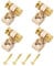 Musiclily Vintage Roller Guitar String Guides for Fender Strat Stratocaster Tele Telecaster Electric Guitar, Gold(4 Pieces)
