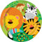 Unique Party 52085 - 23cm Animal Jungle Party Plates, Pack of 8