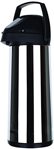 Banquet Airpot Thermos avec Pompe en Acier Inoxydable Argenté/Noir 14 x 14 x 38 cm 1,9 l