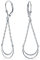 Lange Trendy Boho Gebogene Sichel Form Geometrische Mondsichel Baumelnden Träne Kette Ohrringe Für Frauen Teenager Hebel Zurück .925 Sterling Silber