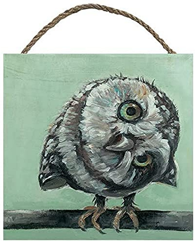 Louise Brown (Little Owl 20 x 20cm Wooden Wall Art