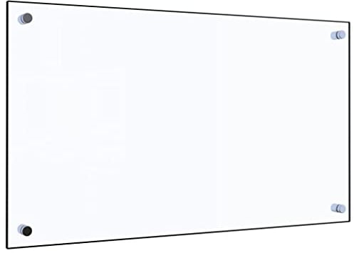 vidaXL Paraschizzi per Cucina Paraspruzzi Fornelli Resistente al Calore Pannello Splashback Parete Trasparente 70x40 cm in Vetro Temperato