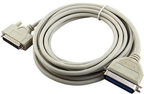 N/A Centronics - Cable de Impresora Paralelo (4.65M Macho DB 25 Pines a Macho, 36 Pines IEEE1284