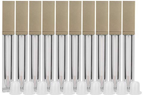 10pcs 6ml Leere Lipgloss Flasche, Lipgloss Tube, DIY Kunststoff Lipgloss Röhrchen Leere Kosmetische Lipgloss Behälter Lippenstift Flasche Lippenöl Flaschenbehälter für Lippen Proben