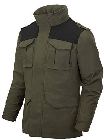 Helikon-Tex Homme Covert M-65 Veste Taiga Green/Noir Taille M (EU) / S (US)