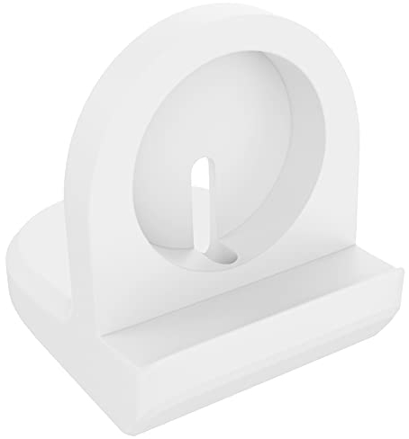 AWINNER Compact Stand Compatible with Samsung Galaxy Watch 4 44mm/Classic 46mm/Watch 3 41mm 45mm/Active 2 40mm 44mm/Active 40mm-Nightstand Mode-Support Charger Bracket Integrated Cable Management Slot