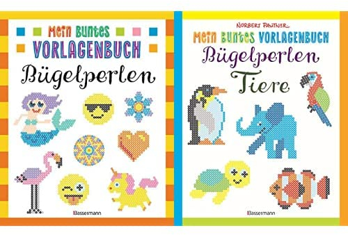 Norbert Pautner-Set: Mein buntes Vorlagenbuch - Bügelperlen. Über 200 Motive + Bügelperlen-Tiere. Über 150 Motive (Für Kinder ab 5 Jahren)
