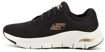 Skechers Arch Fit Big Appeal, Zapatillas Mujer, Black White, 38 EU