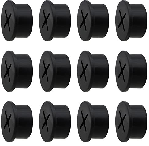 Cable Cord Grommet 3/4 Inch Flexible Wire Rubber Grommets for Desk and Other Furnitures Wire Hole Cover Cable Management Wire Organizer Cable Pass Through(12 Pack)
