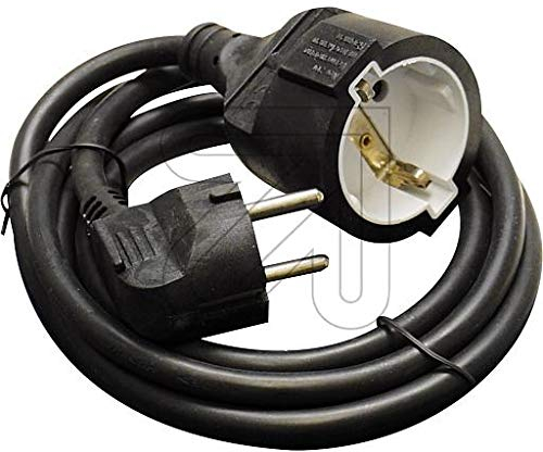 Cavo di prolunga * diversi modelli, colori, lunghezze e campi di applicazione disponibili * (3 m, nero Schuko)