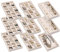 Frebeauty Vassoio organizer per gioielli, impilabile, in velluto, inserti per cassetti, orecchini, organizer per donne e ragazze, espositore per gioielli, anelli, collane, set di 9 (beige)