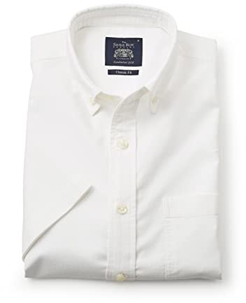 Men's Classic Fit 100% Cotton Short Sleeve Oxford Shirt | Luxury, Premium Quality, Casualwear