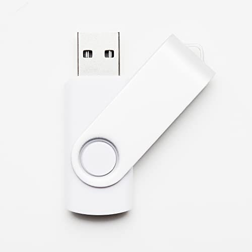 Chiavetta USB da 8 GB, USB 2.0, colore: Bianco