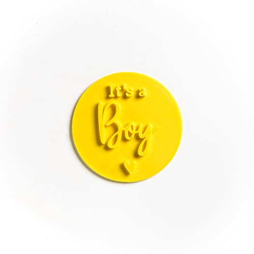The Cookie Cutter Hub It's A Boy Embosser/Stamp for Cupcakes Fondant Icing Clay Cake Baking Decoration