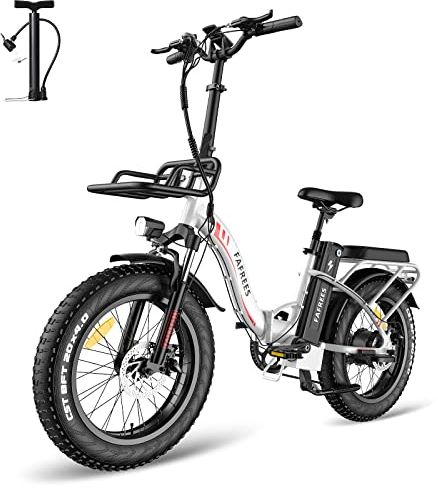 Fafrees [ Offiziell F20 MAX Fatbike Ebike Klapprad 20 Zoll mit 48V 22,5AH Akku, E Bike Mountainbike Herren Bremslicht, Damen Elektrofahrrad Klappbar, Fahrrad 150kg 54N.m für Erwachsene