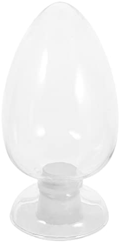 Garneck Cloche Bottle Transparent Glass Display Bottle for Specimen Storage Easy to Operate with Stopper for Science Studies and Exhibiting Samples and Rewashable