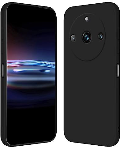 RankOne Funda para Realme 11 Pro/Realme 11 Pro+ / Realme 11 ProPlus (6.7 Inches) Carcasa de Silicona de TPU Suave - Negro