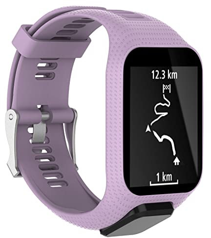Bracelets compatibles avec TomTom Runner 2/3/Spark 3/Golfer 2, bracelet de rechange réglable en silicone pour montre connectée TomTom Runner 2/3/Spark 3/Golfer 2, Métal