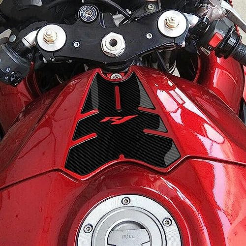 NEPHEW 3D-Carbon-Look Motorrad-Tankpad-Aufkleber Kompatibel Mit Yamaha Für YZF-R1 2007 2008 Motorrad-Tankdeckel-Schutzaufkleber Tankaufkleber
