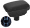 Car Armrest Box Compatible with Seat Ibiza 6j 2008-2017 Ibiza 6L 2002-2008, Dual Layer Armrest Black PU Leather Central Console Storage Box Automobile Arm Rest