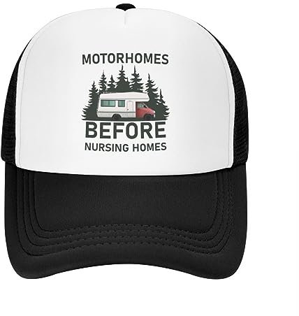 Baseballkappe Coole Karikatur RV CamCamper Van Trucker Hut Männer Frauen Personalisiert Einstellbar Erwachsene Abenteuer Reise Auto Baseballkappe Sommer Perfektes