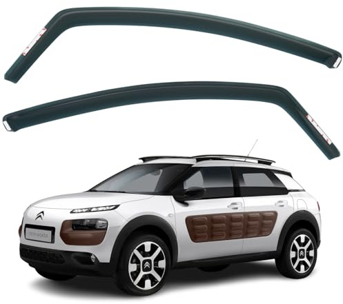 Set di 2 deflettori d'aria compatibili con Citroen C4 CACTUS 2014 2015 2016 2017 2018 2019 2020 2021.