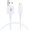 JJCALL iPhone Charger Cable 1.8M [Apple MFi Certified] Lightning to USB Cable Lead 6 Foot, 2.4A Fast Charging Cable for iPhone 14 13 12 11 Pro Max XS XR X 8 7 6 Plus 5, iPad and iPod