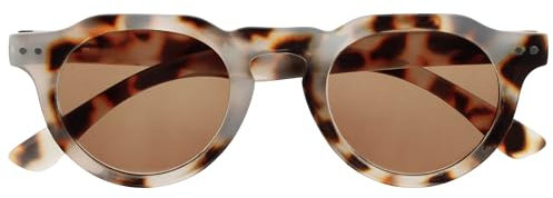 OPULIZE RIO - Sonnenlesebrille - Rahmen Oben Flach - UV400 Sonnenschutz -Braunes Schildpatt - Damen Herren - Federscharniere - S53-2- +2.50