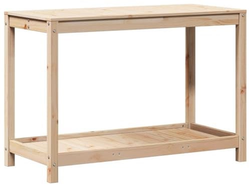 vidaXL Pflanztisch mit Ablage 108x50x75 cm Massivholz Kiefer