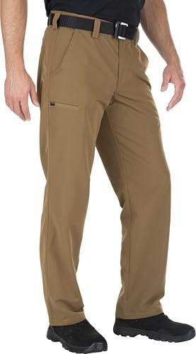5.11 Tactical Fast-Tac Herren-Cargohose, leicht, wasserabweisend, Stil 74461, Outdoor-Aktivitätshose, Battle Brown (Abr), 36W / 34L