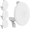 Bolcolege in Wall Cable Management Kit for Wall Mount TV, TV Cord Hider with 1-1/10 inch Silicone Pass Through for Low Profile Wires and Power Cables, Integrated Locking Bracket, White, 4 Pack