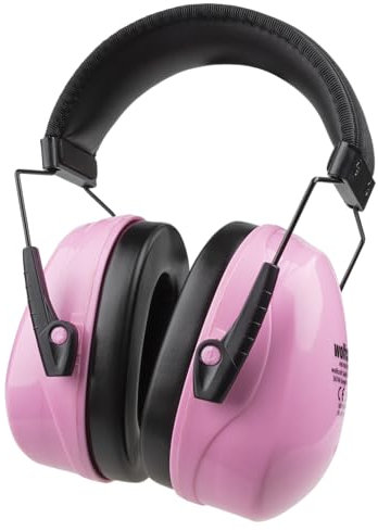 wolfcraft Kapselgehörschutz KIDS, pink I 4961000 I Für den Einsatz bei leichter Lärmbelastung
