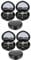 Beavorty 6sets Elegant Heart Design Contacts Case Leakproof Storage Box for Travel Mirror