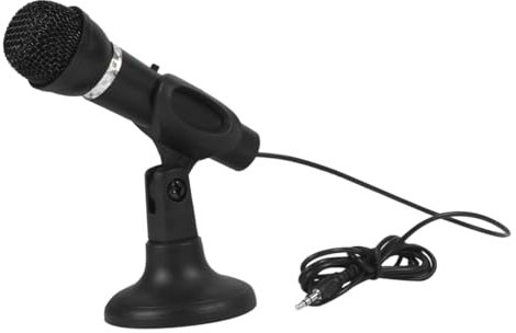 Vaguelly Computer Microphone Condenser Technology Noise-canceling Singing Gaming and Recording Black