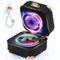 Retro Bluetooth Speaker with Lights【2025 Brit Design Award – A Vintage Aesthetic Art Piece】【52mm Titanium Diaphragm for Hi-Fi Audio】Vintage Suitcase Design with Manual Knob Controls&Lighting Effects