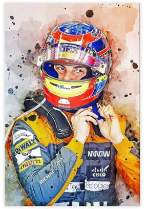 GJHTQLP Oscar Piastri 3 Leinwand-Poster, Schlafzimmer-Dekoration, 30 x 45 cm