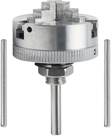 Drehfutter mit 3 Backen für Holzdrehen | Industrielle Präzisionsteile für Bohrmaschine, für Hobbyisten, Bildung, Reparaturwerkstätten