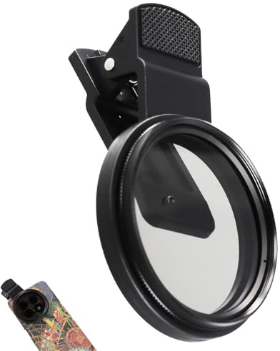 52mm Cpl Filter Objektivset, Universell Handykamera CPL Filter Objektivset, Reduziert Reflexionen Verstärkt Farben, Universales Objektiv mit Halterung, Outdoor Filter Set, Tragbar Wasserdicht