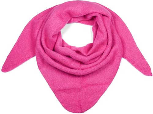 styleBREAKER Damen XXL Strick Dreieckstuch Viskose Wolle Mix | Leicht meliert, 188x80 cm Maß für flexible Stylings (als Schultertuch oder Cape), 80 % Naturfaser und 20 % Alpaka-Anteil.