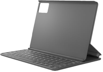 Lenovo Tastiera Folio per Idea Tab, custodia protettiva per tablet con supporto integrato e portapenne, connessione Pogo Pin, custodia in pelle PU, Luna Grey