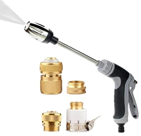 Nettoyeur Haute Pression Portable, pulvérisateur Rotatif à 360 degrés – 3 Modes de Nettoyeur Haute Pression de Voiture | pour Jardin, pelouse, extérieur, Maison, terrasse, terrasse, fenêtre