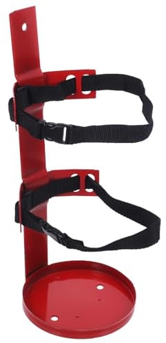 KICHOUSE Staffa in Ferro per Estintore Casa 6 Kg Superficie Lucida, Facile da Installare e Supporto Resistente per Montaggio a Muro Sicuro e Stabile