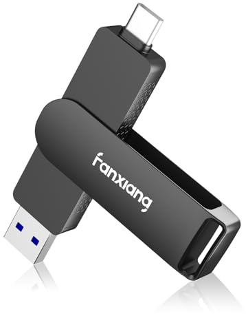 fanxiang External SSD USB Stick 256GB Up to 2050MB/s - FF951 | Fast External SSD USB C Drive 2-in-1 Dual Flash Drive Type C+ USB A 3.2 Gen2 Solid State Drive for iPhone 15/Android/PC/Mac